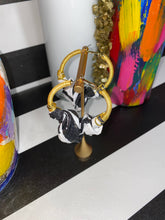 Load image into Gallery viewer, Mini Kabore Queen Hoops- Zebra