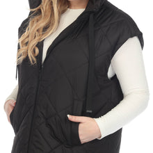 Load image into Gallery viewer, Quilted Hooded Puff Vest