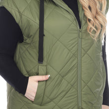 Load image into Gallery viewer, Quilted Hooded Puff Vest