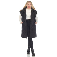 Load image into Gallery viewer, Quilted Hooded Puff Vest