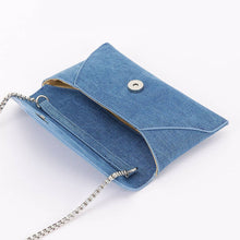 Load image into Gallery viewer, Denim Envelope Clutch