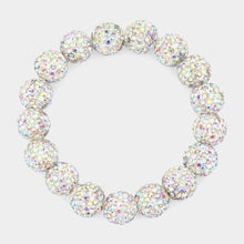 Load image into Gallery viewer, Rhinestone Pave Stretch Bracelet
