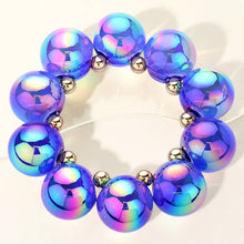 Load image into Gallery viewer, Chunky Iridescent Ball Bracelet
