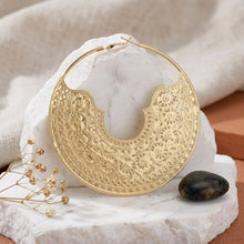 Load image into Gallery viewer, Oversized Filigree Hoop Earrings
