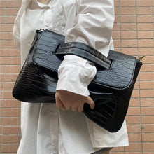 Load image into Gallery viewer, Crocodile Print Clutch
