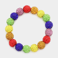 Load image into Gallery viewer, Rhinestone Pave Stretch Bracelet
