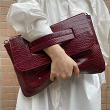 Load image into Gallery viewer, Crocodile Print Clutch
