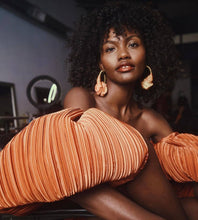 Load image into Gallery viewer, Kabore Queen Hoops-Apricot Chiffon

