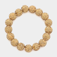 Load image into Gallery viewer, Rhinestone Pave Stretch Bracelet

