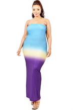 Load image into Gallery viewer, Sky Color Block Dress Set
