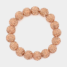 Load image into Gallery viewer, Rhinestone Pave Stretch Bracelet
