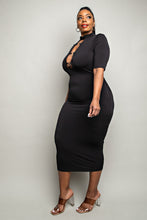 Load image into Gallery viewer, Ring Mock Neck Dress
