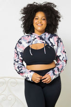 Load image into Gallery viewer, Pink Cammie Crop Hoodie
