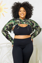 Load image into Gallery viewer, Army Cammie Crop Hoodie
