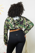 Load image into Gallery viewer, Army Cammie Crop Hoodie
