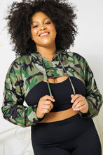 Load image into Gallery viewer, Army Cammie Crop Hoodie
