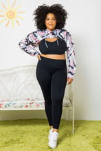 Load image into Gallery viewer, Pink Cammie Crop Hoodie
